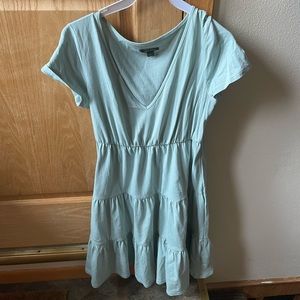 Light blue sundress.